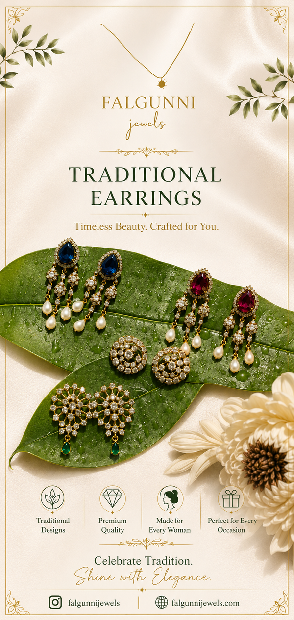 Indian/Traditional Earrings for Women | Buy Trendy Earrings Online India