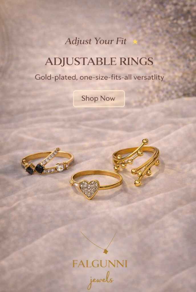 Adjustable Rings for Women | Perfect Fit Gold Rings