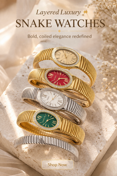 Stylish Snake Watches for Women – Bracelet Style Watches Online India