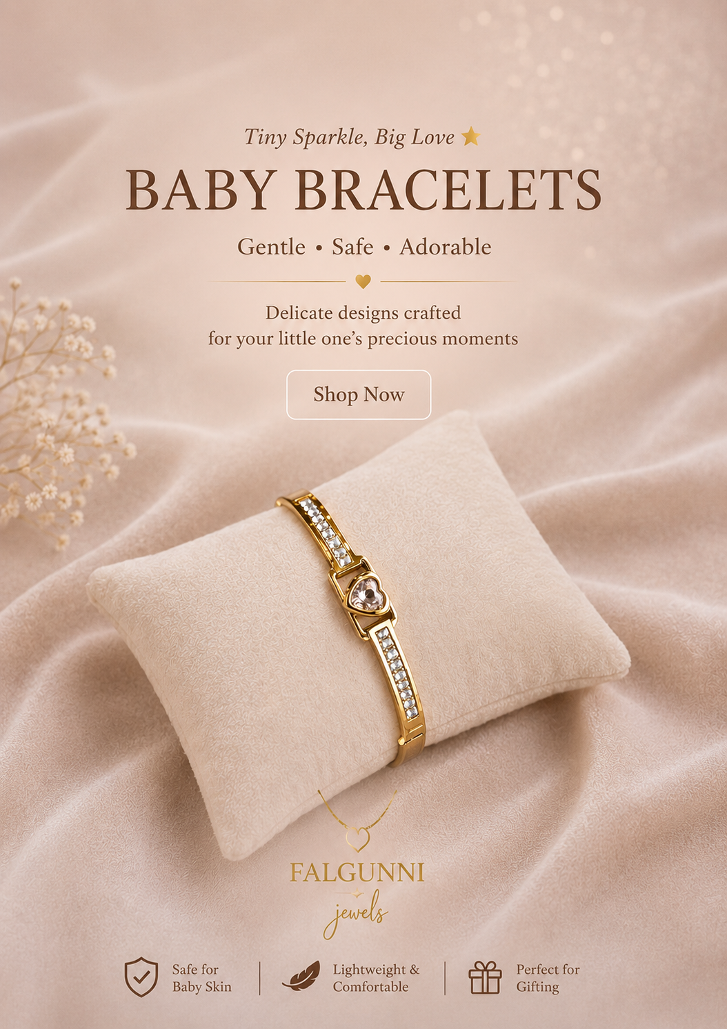 Baby Bracelet Collection Size 2.2 & 2.4 | Falgunni Jewels
