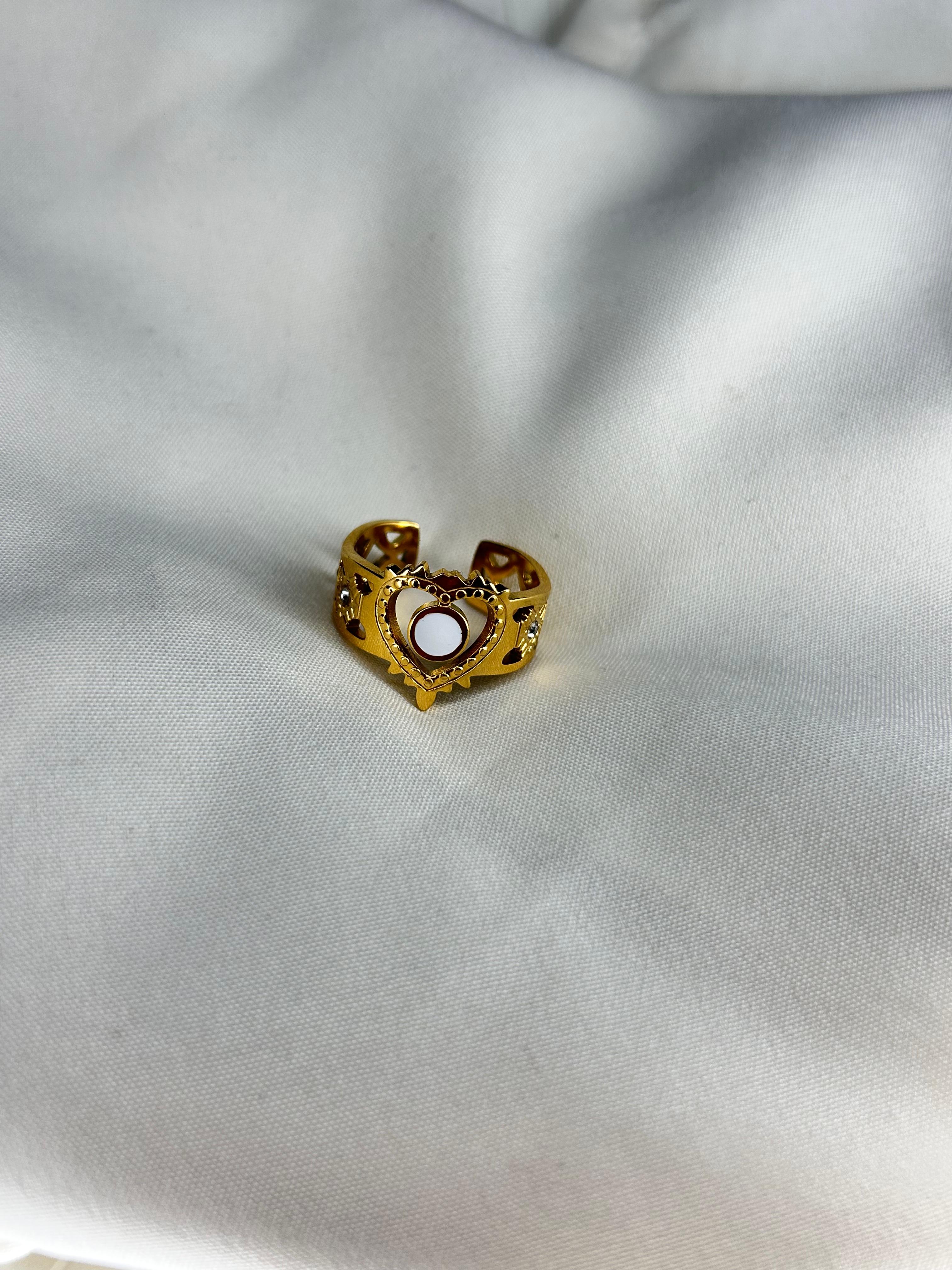 Adjustable Heart Ring for Women – Cute Minimal Ring