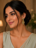 Temple Style Stud Earrings