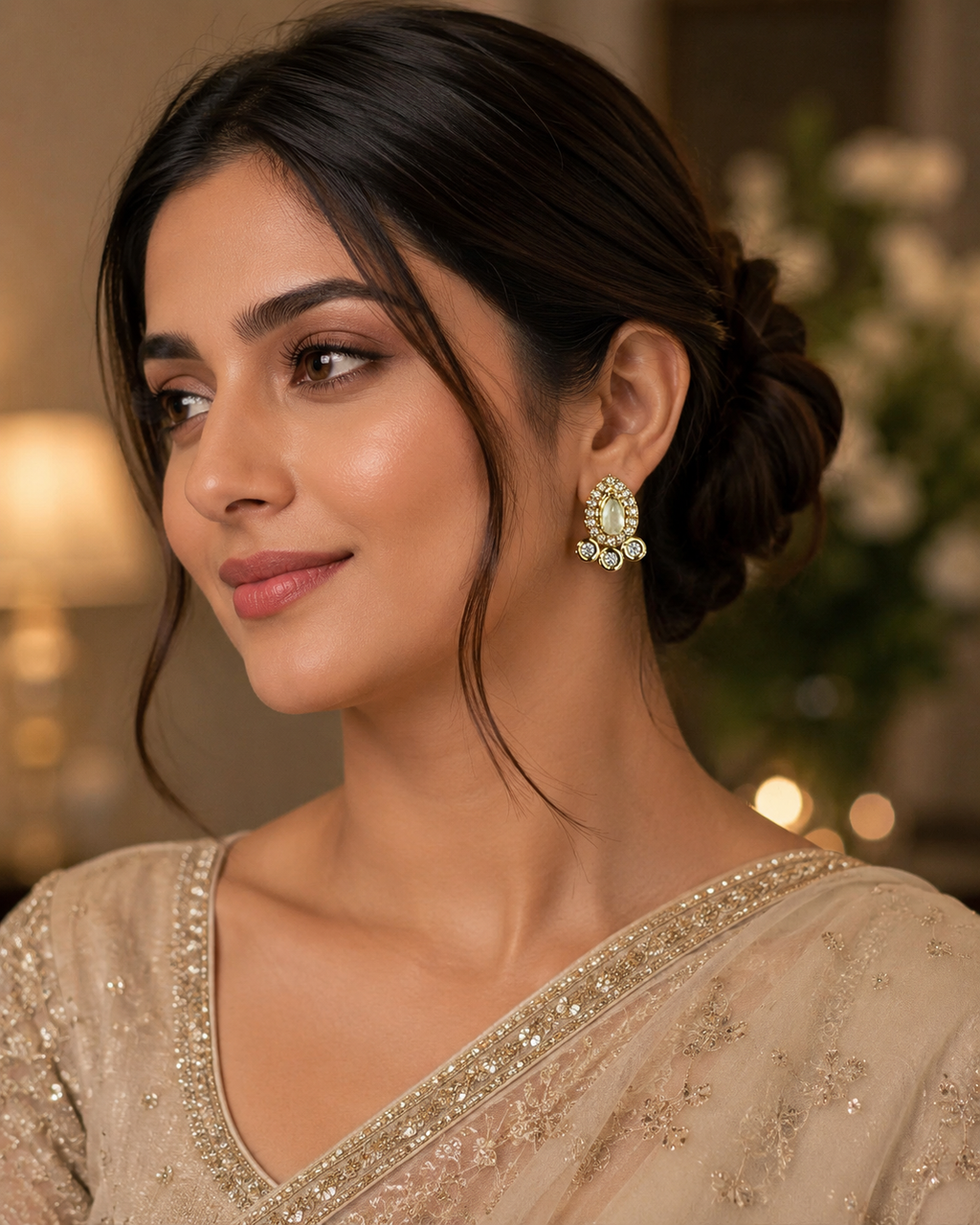 Floral Indian Studs