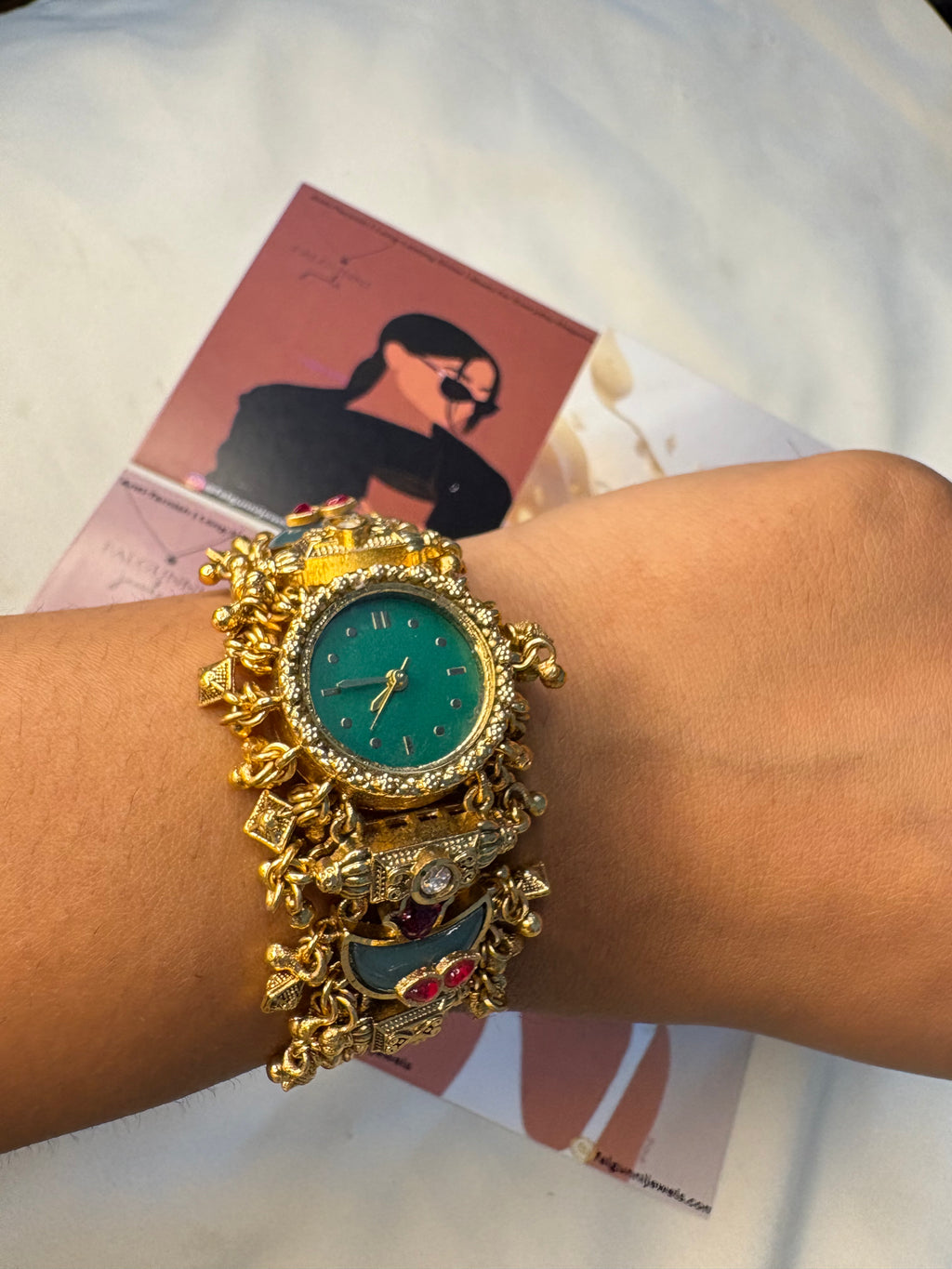 Zivara Heritage Bracelet Watch for Women – Designer Gold Watch