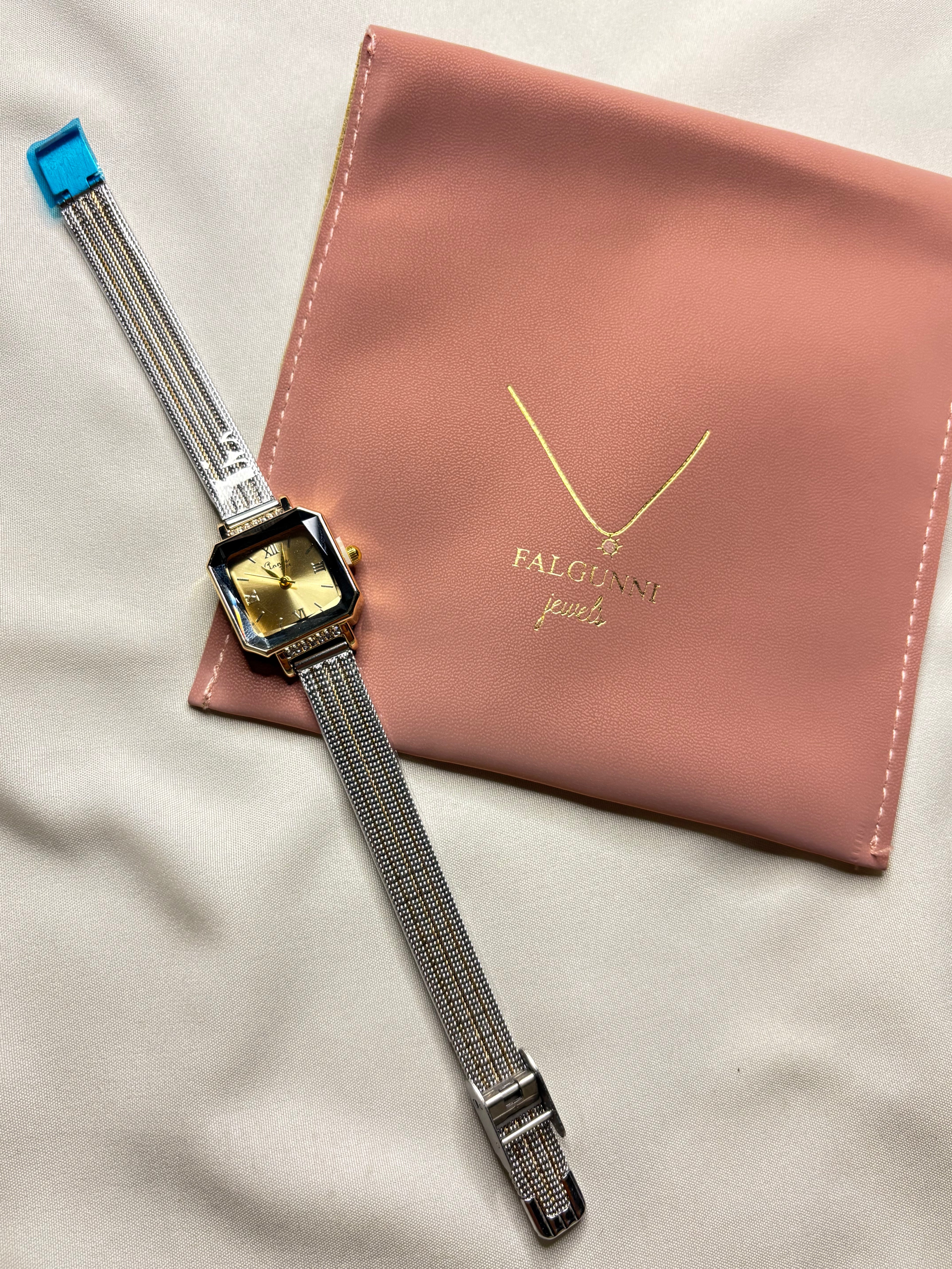 Golden Square Vintage Watch for Women