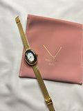 Golden Oval Dial Watch for Women