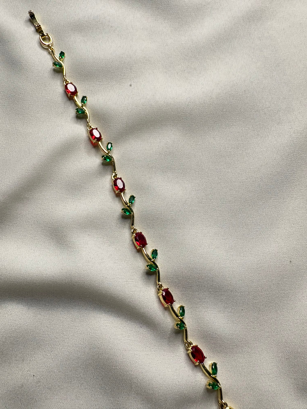 Red Bouquet Tulip Bracelet for Women