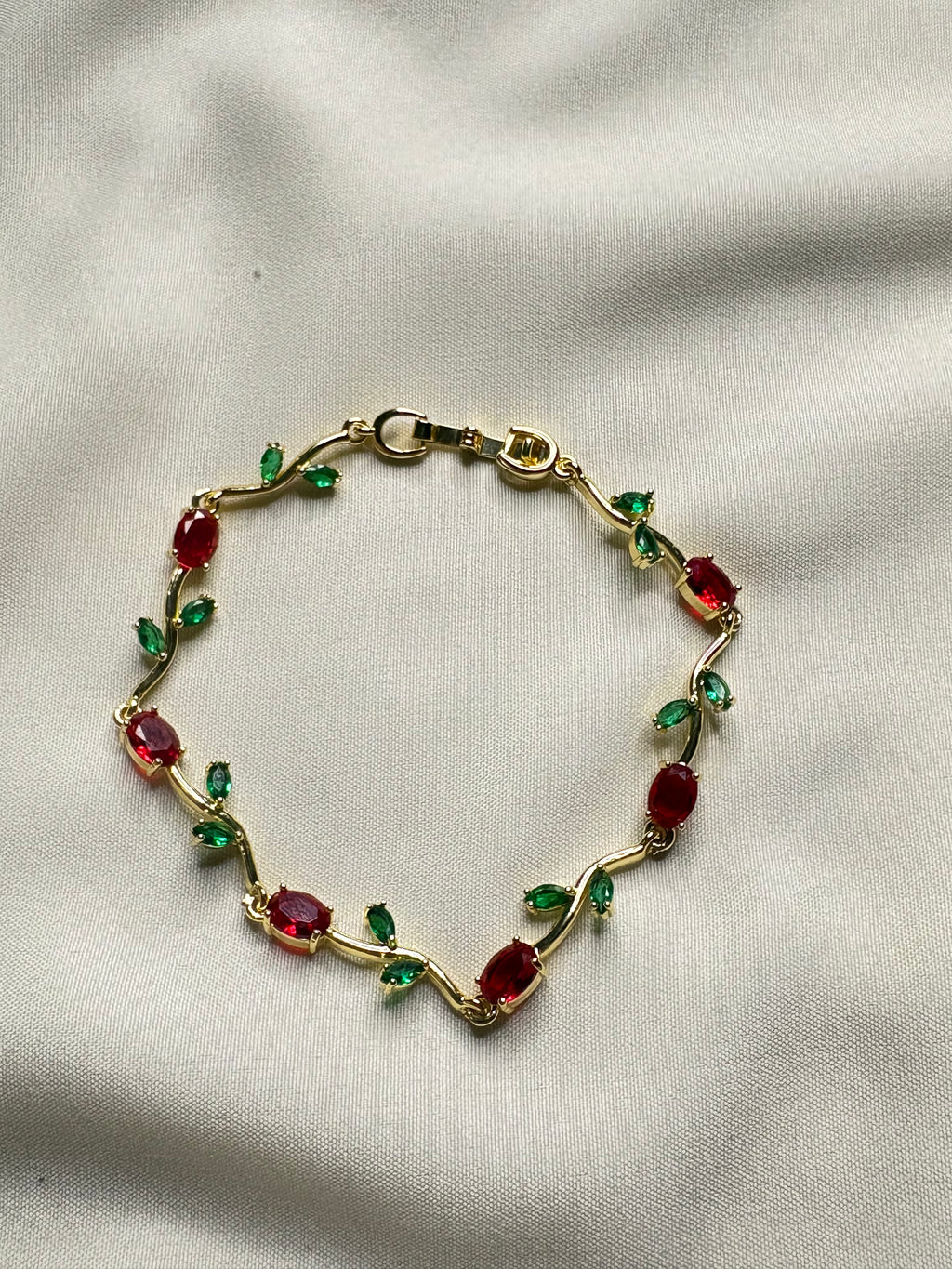 Red Bouquet Tulip Bracelet for Women