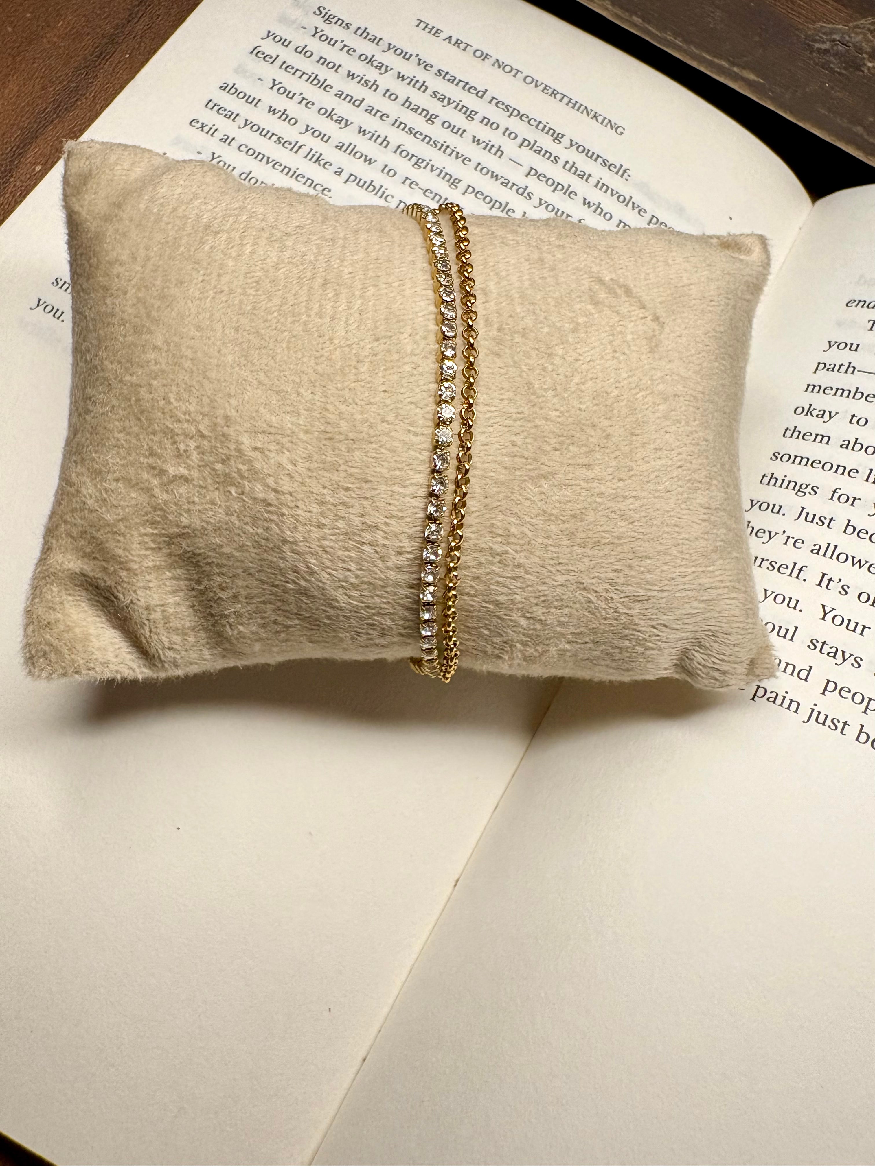 Stone 2 Layered Bracelet – Elegant Statement Jewelry