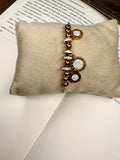 Geometric Rose Gold Bracelet – Modern Minimal Design