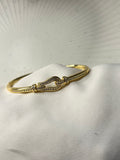 Designer Gold Bangle Bracelet