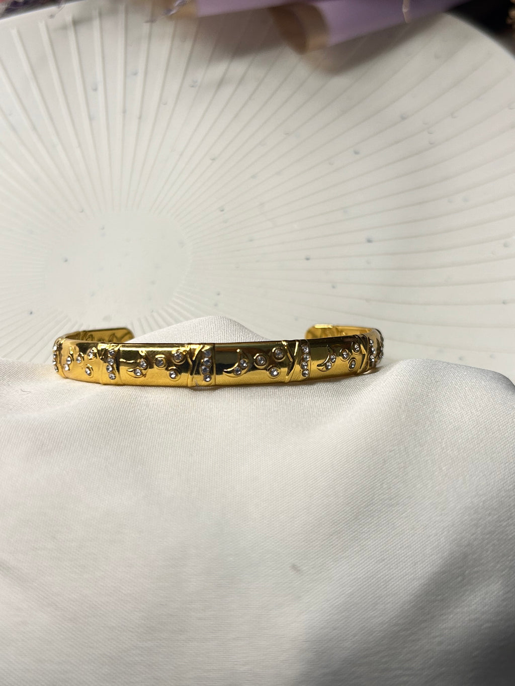 Traditional Gold Kada Adjustable Bracelet