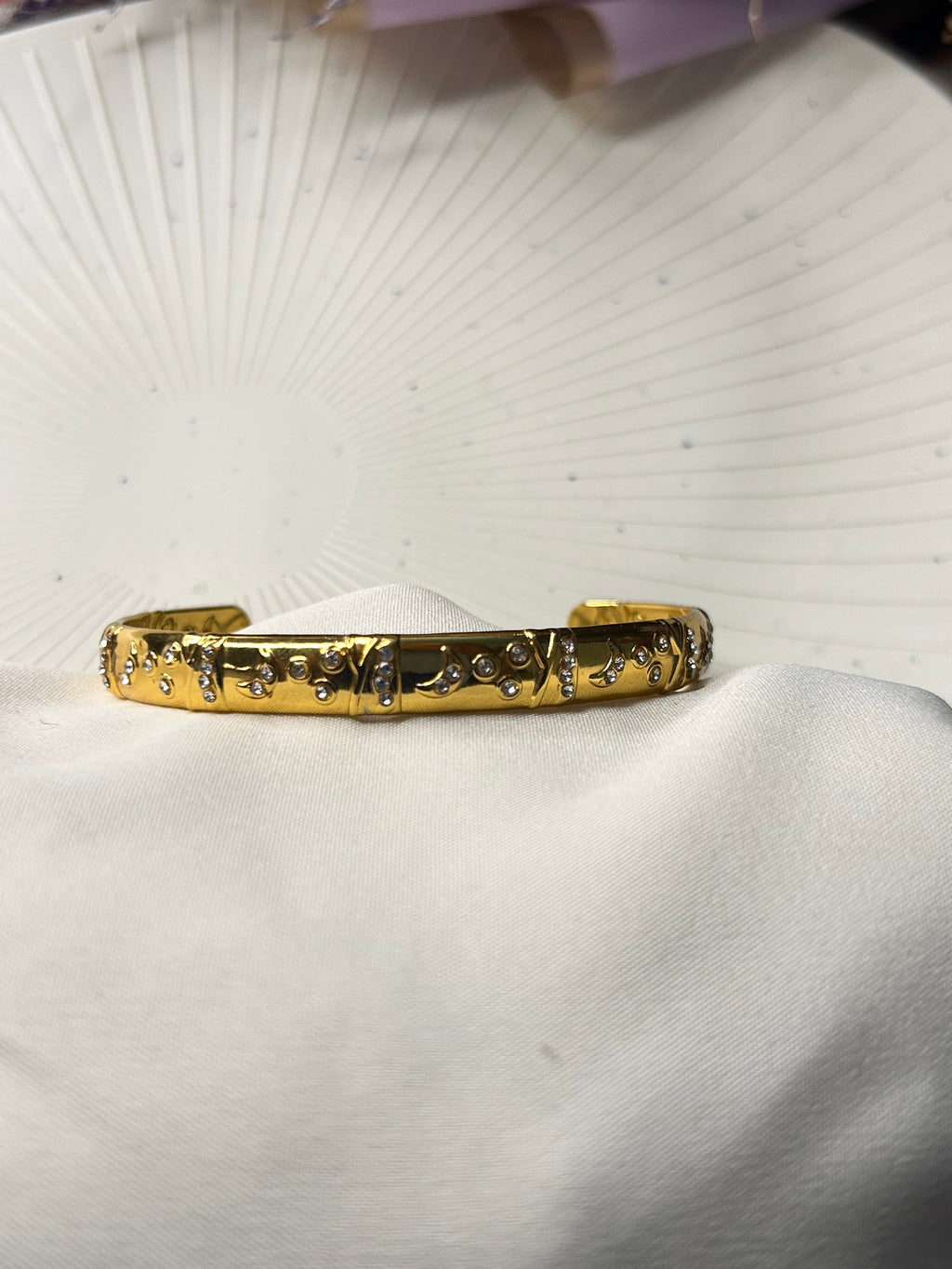 Traditional Gold Kada Adjustable Bracelet