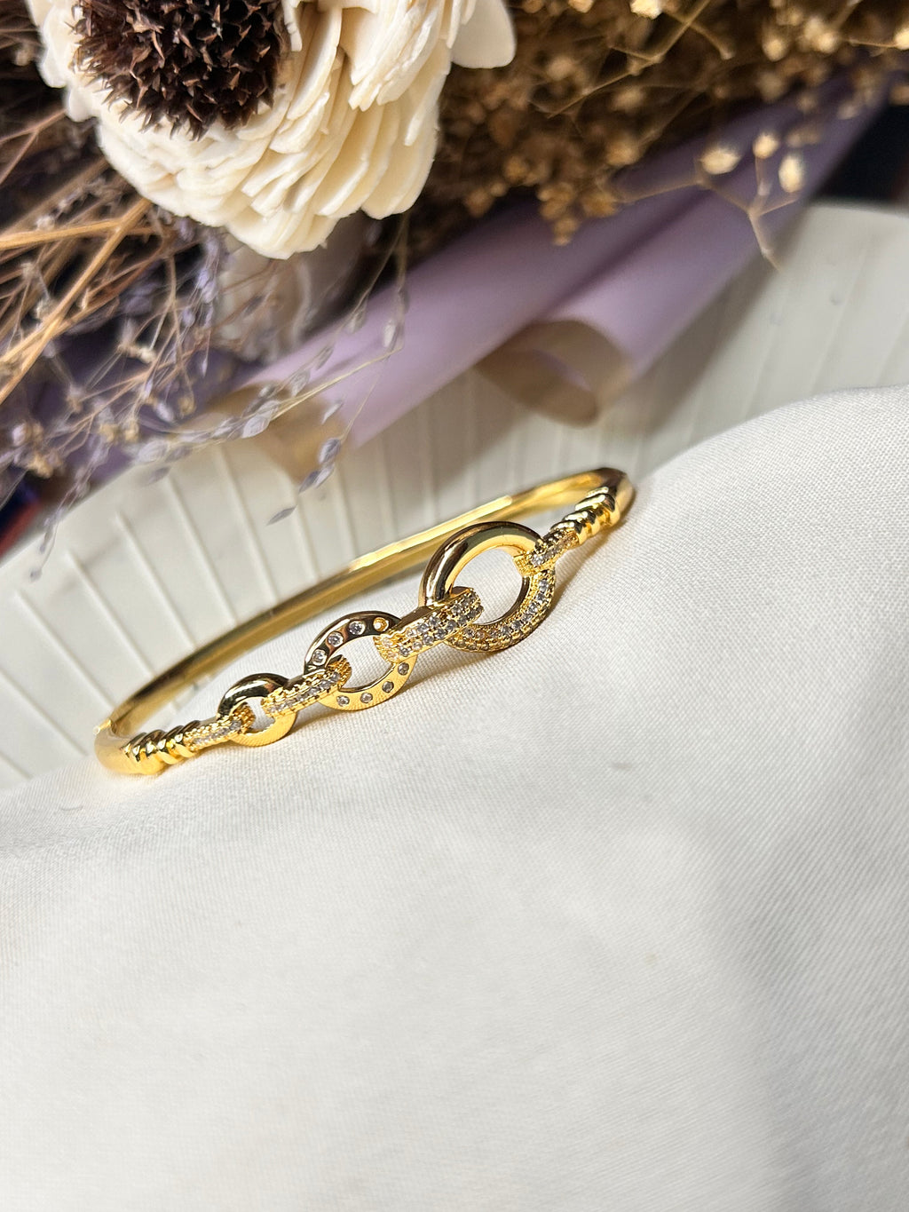 Party Wear Studded Bangle Bracelet