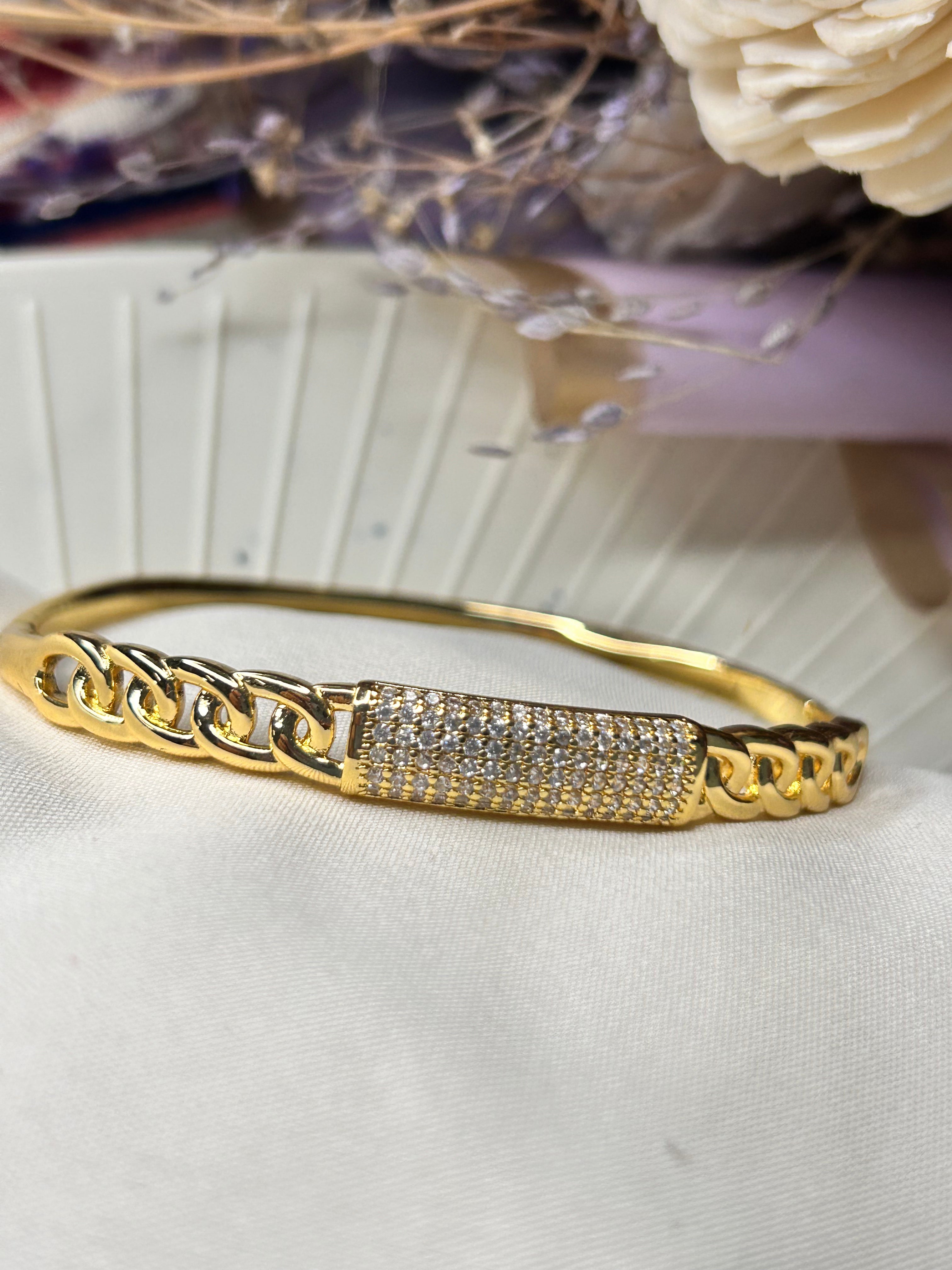 Statement Studded Bangle Bracelet