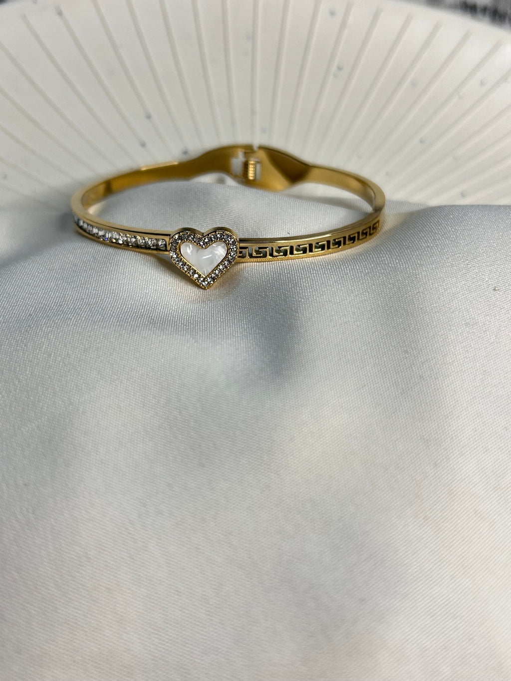 Modern Heart Studded Bracelet For Women