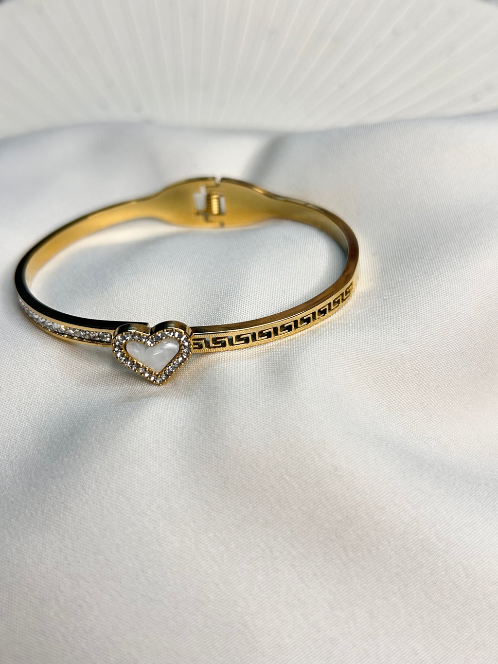 Modern Heart Studded Bracelet For Women