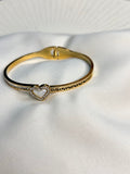 Modern Heart Studded Bracelet For Women