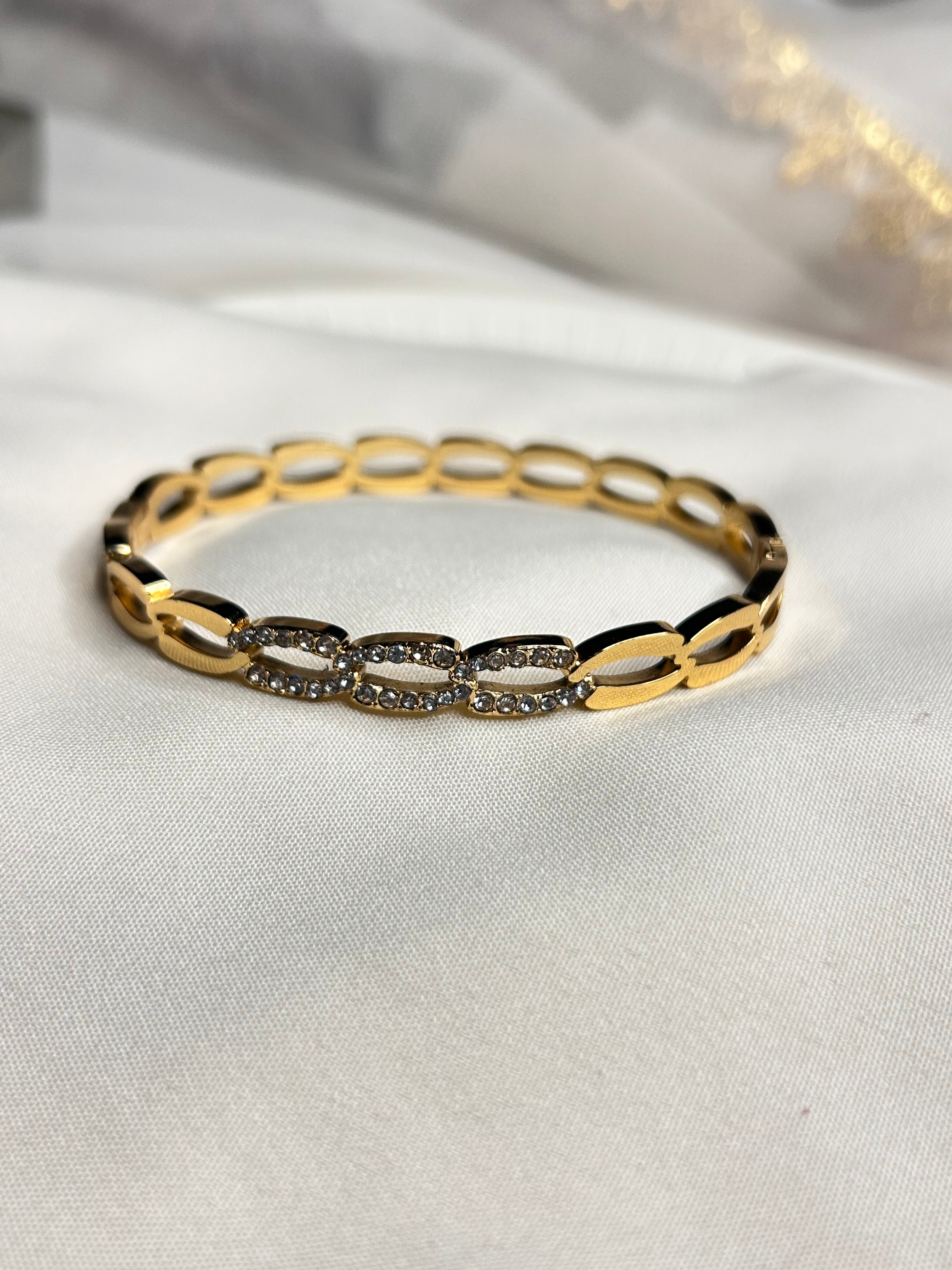 Trendy Studded Bangle Bracelet