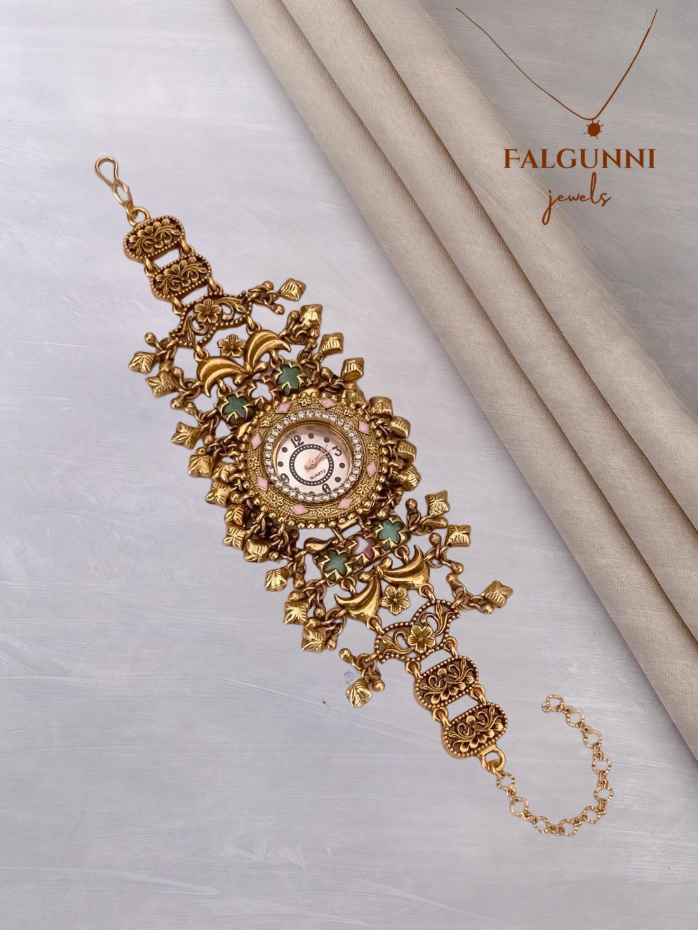 Hania Antique Gold Filigree Watch