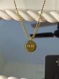 11:11 Pendant Chain for Women | Gold Manifestation Necklace