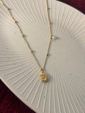 Sun Pendant Chain for Women | Gold Minimal Anti-Tarnish Necklace