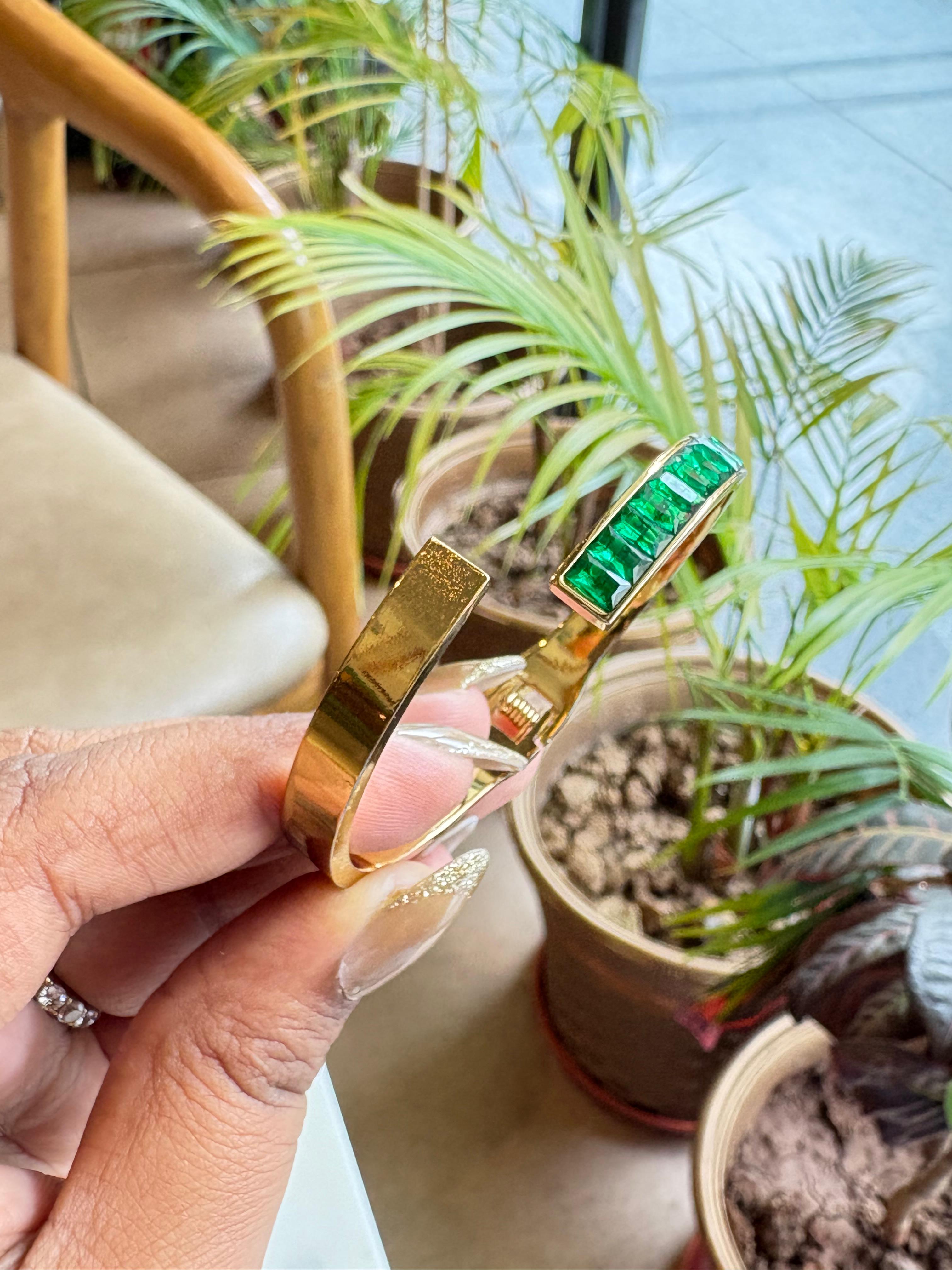 Greenstone Asymmetric Bracelet