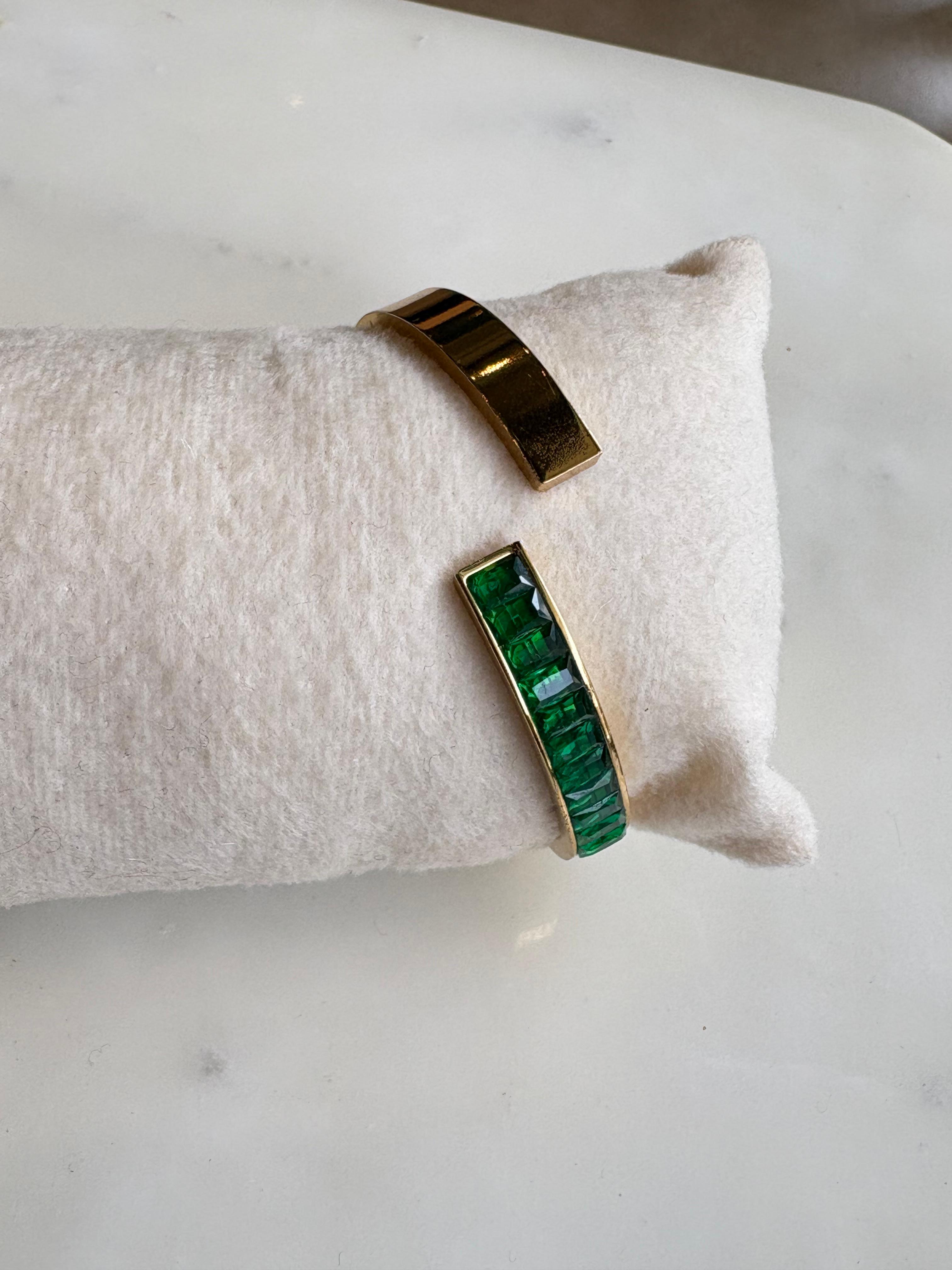 Greenstone Asymmetric Bracelet