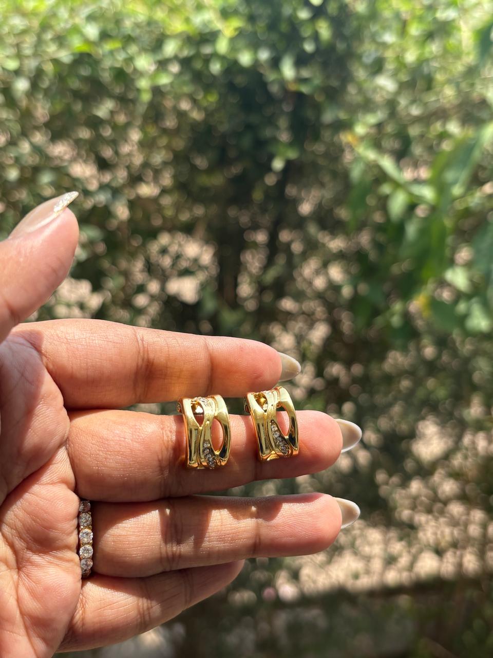 Gold Look Earrings