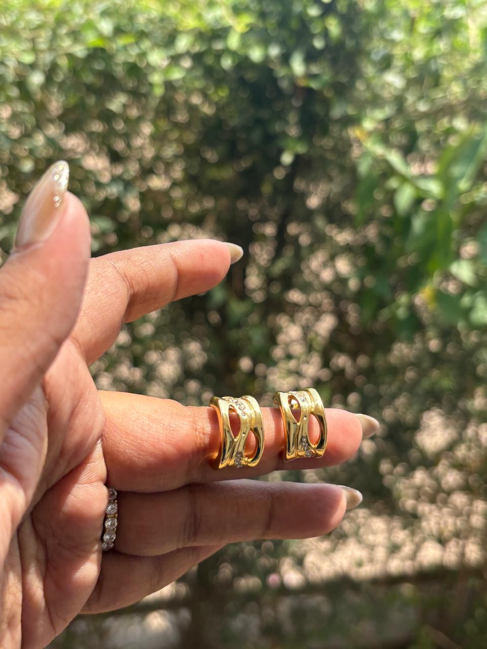 Gold Look Earrings