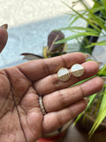 White Crystal Earrings