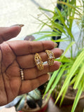 Gold Stoned Earrings