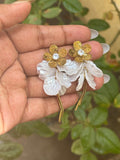 Floral Stone Earrings