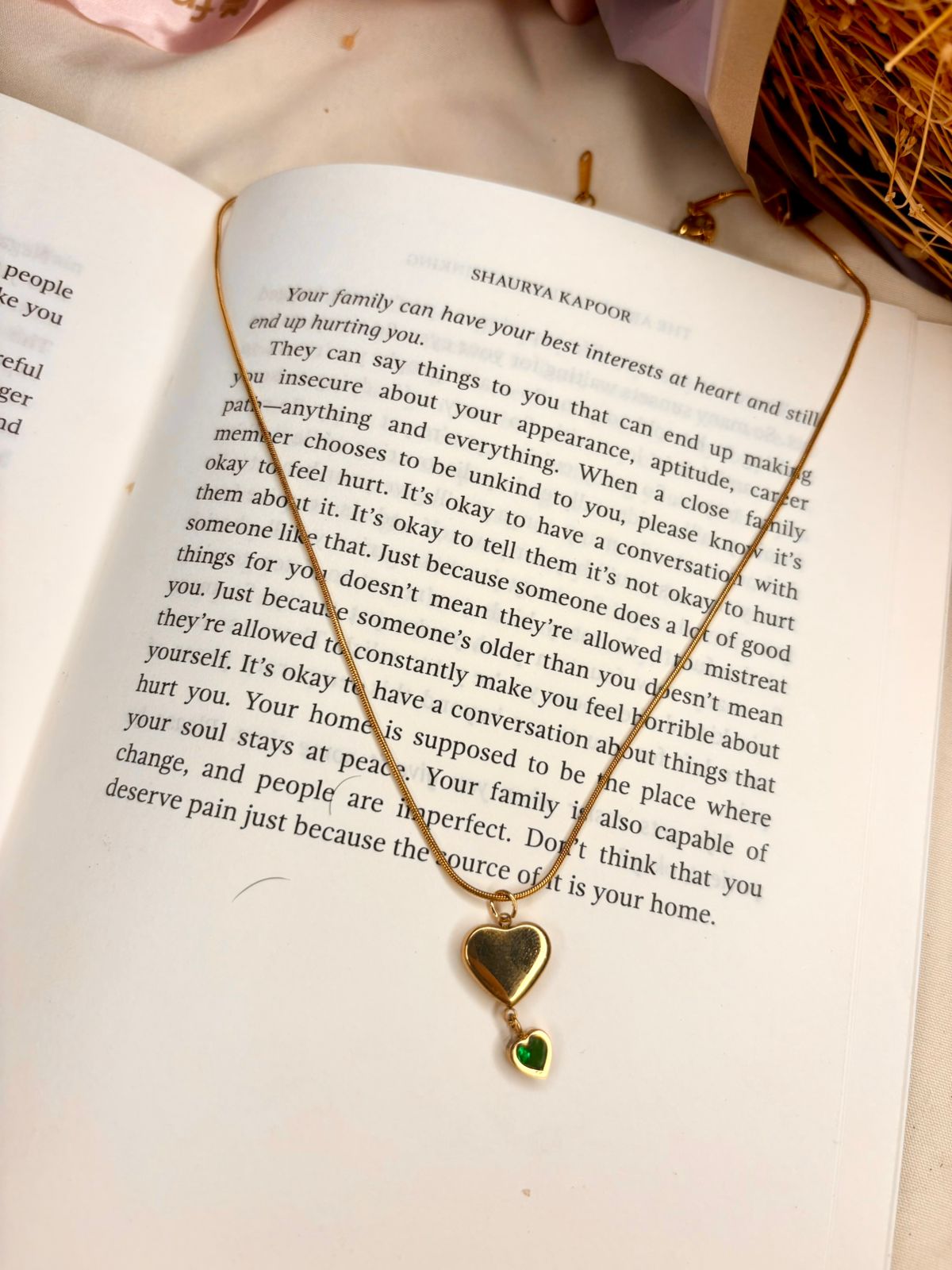 Emareld heart Pendant