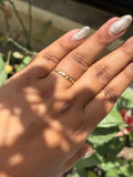 Zigzag Stone Ring