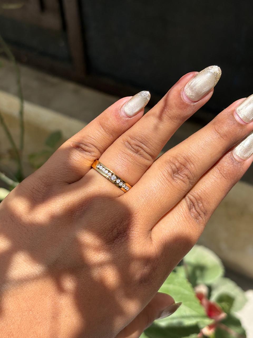 Embedded Stone Ring