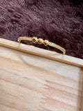 Clover Charm Bangle