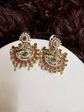 Pearl Kundan Studs
