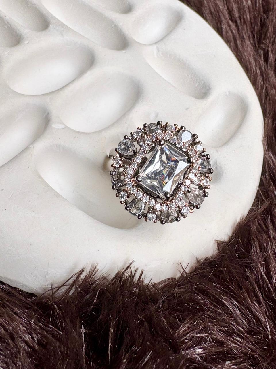 Floral Stone Ring