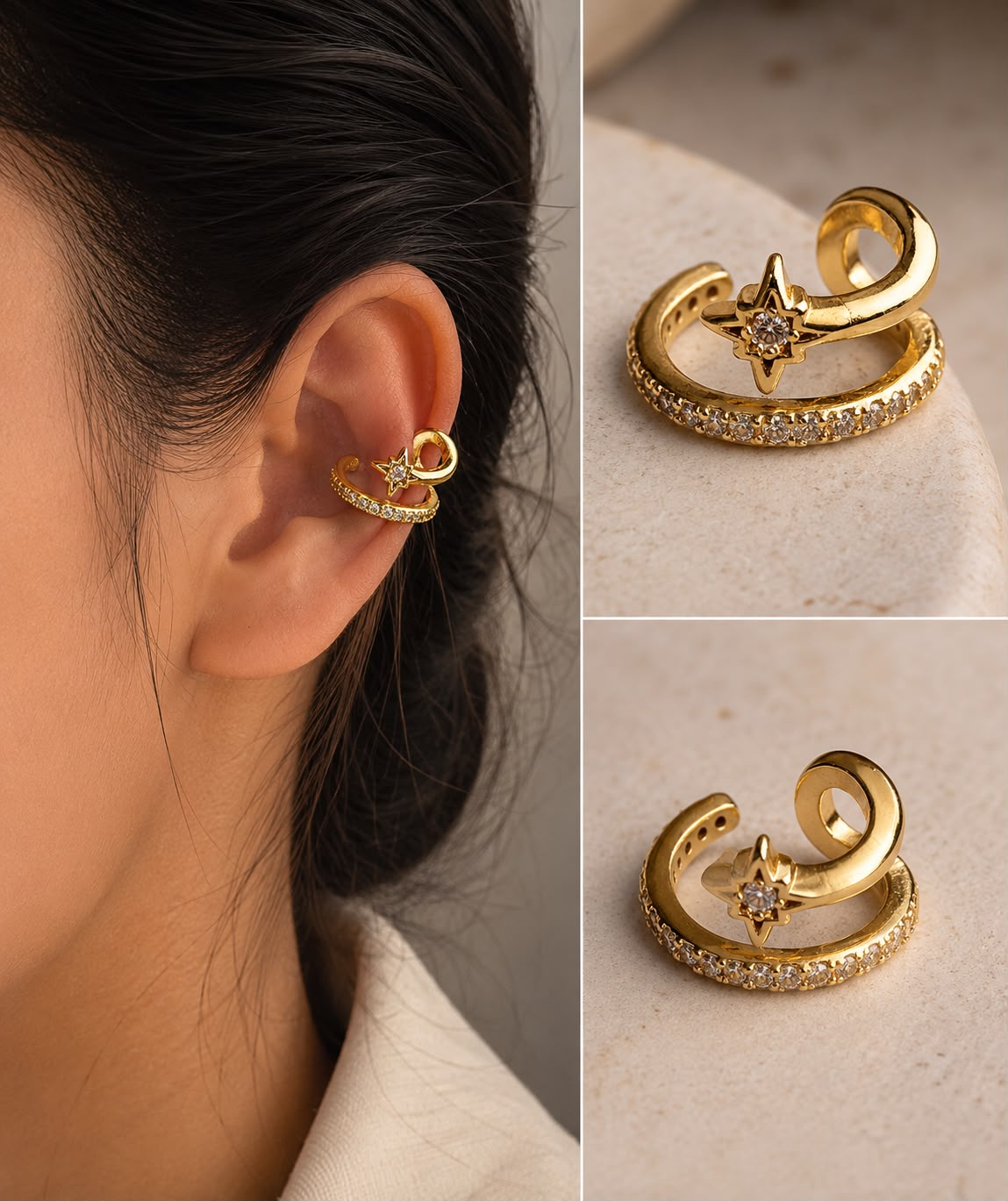 Minimal Gold Earcuff