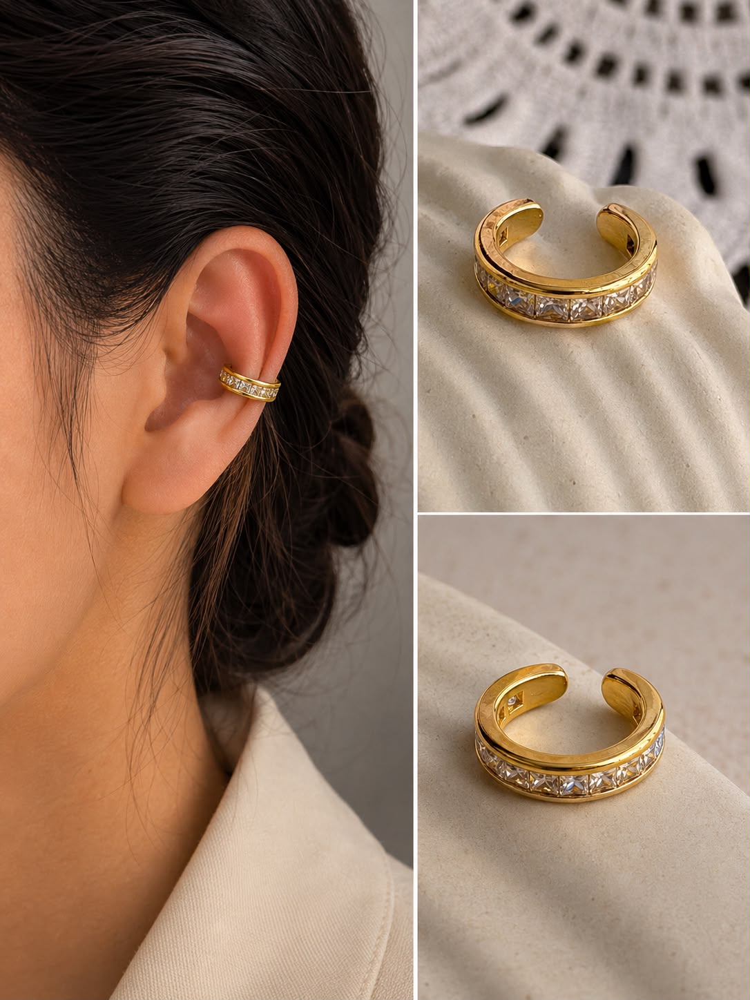Elegant Stud Earcuff