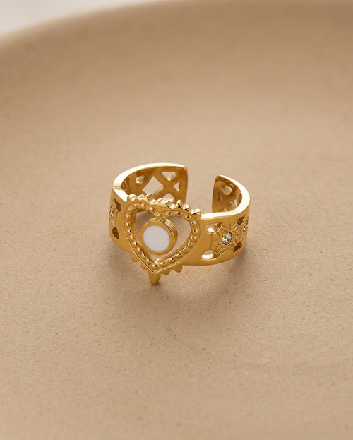Adjustable Heart Ring for Women – Cute Minimal Ring - studio