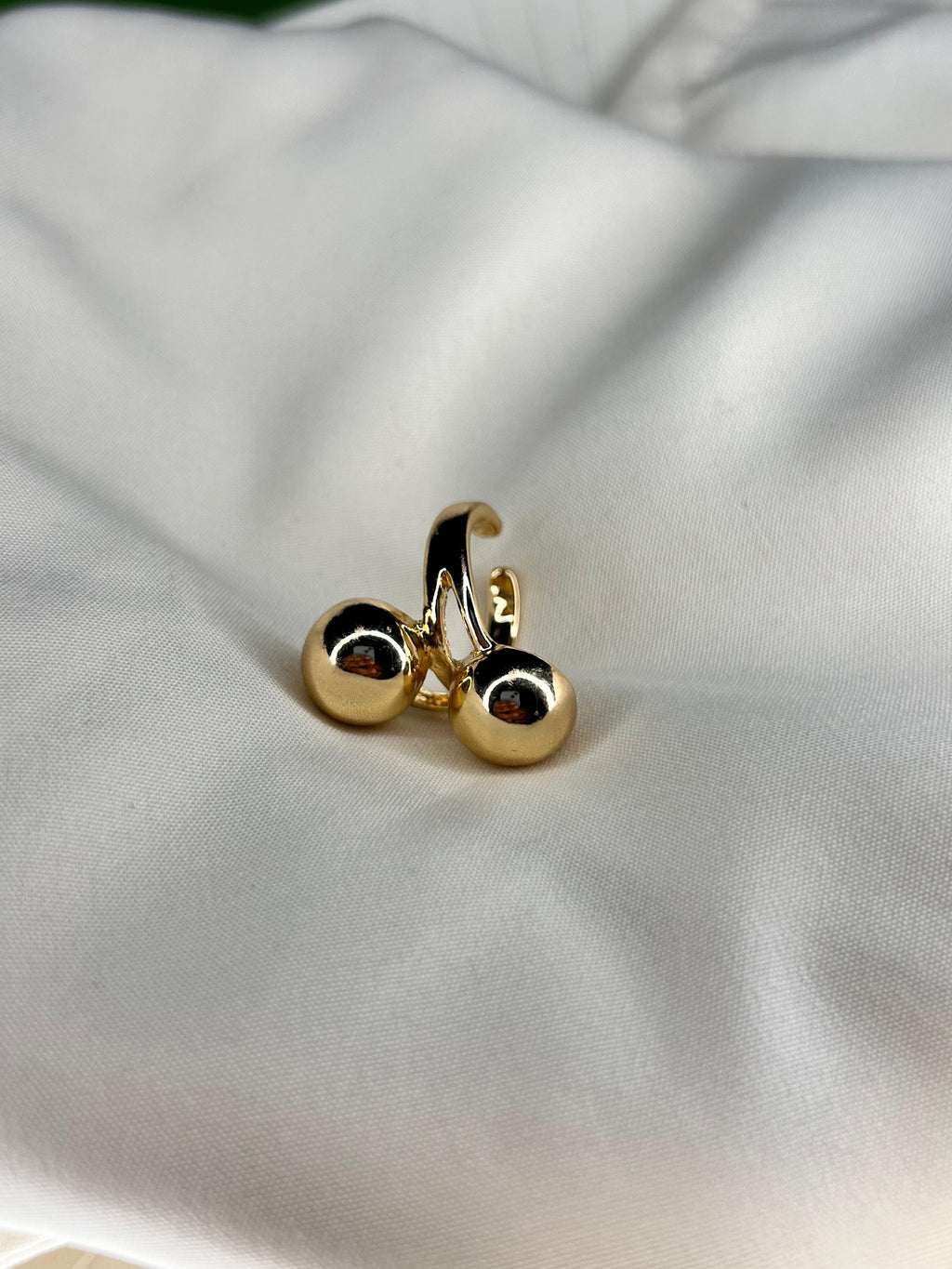 Double Ball Adjustable Ring for Women – Minimal Open Ring