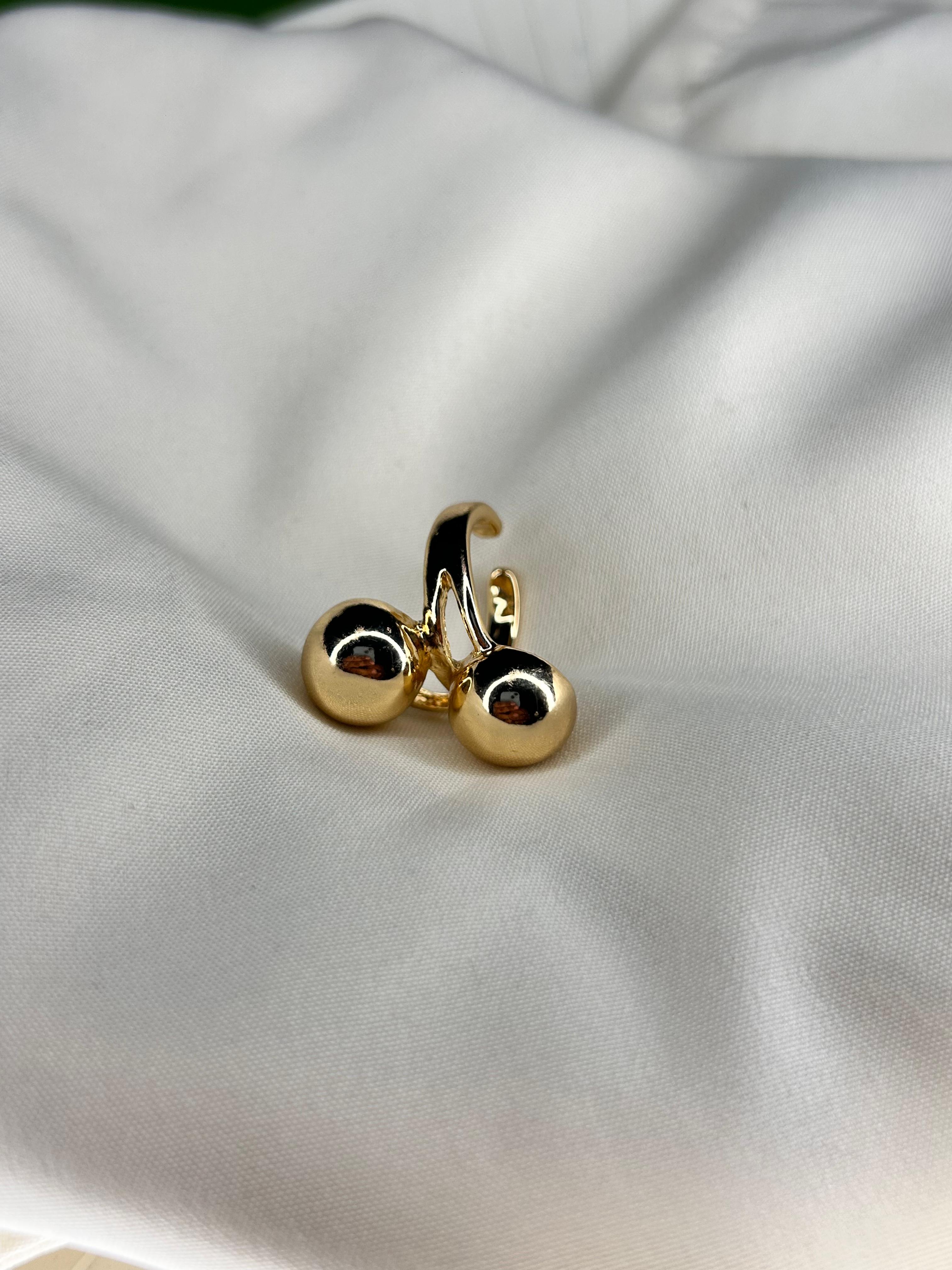 Double Ball Adjustable Ring for Women – Minimal Open Ring