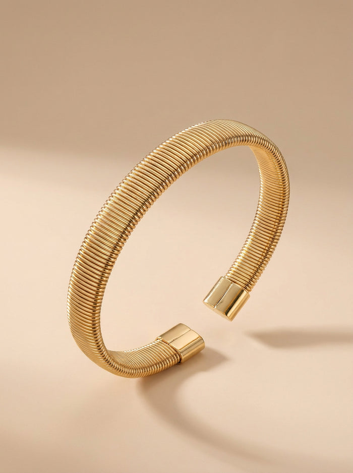 Gold Flex Coil Bangle
