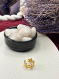 star abstract gold ring