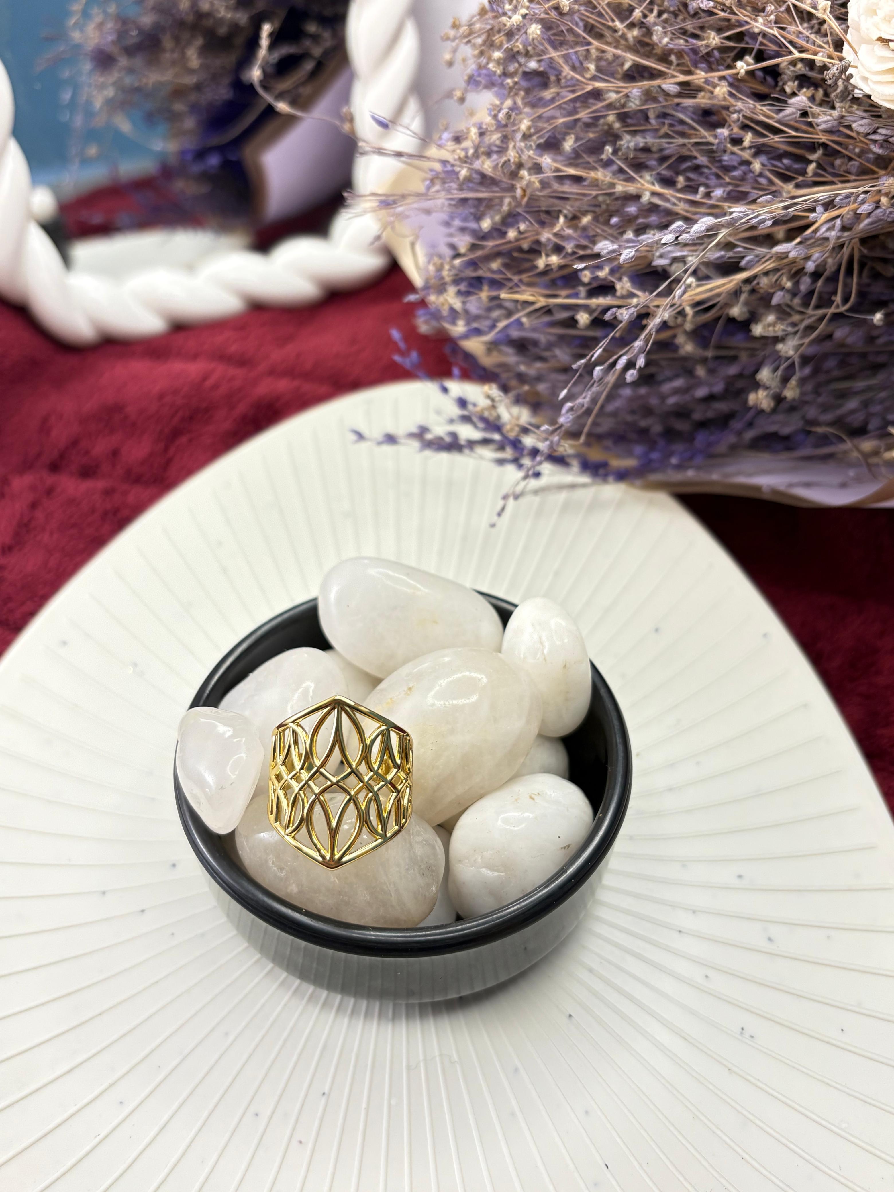 chunky gold statement ring for women