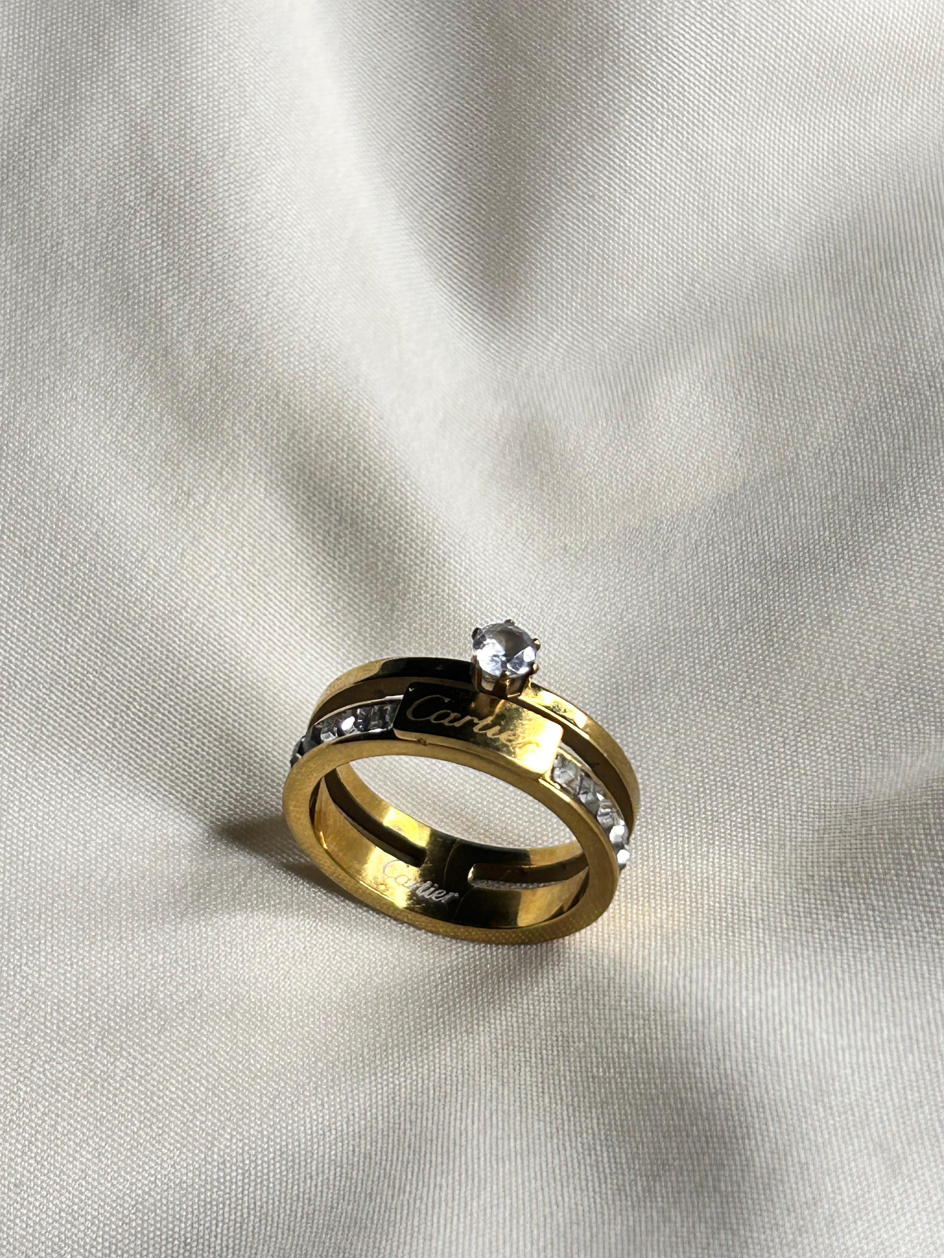 Diamond Cartier Style Ring – Premium Statement Ring