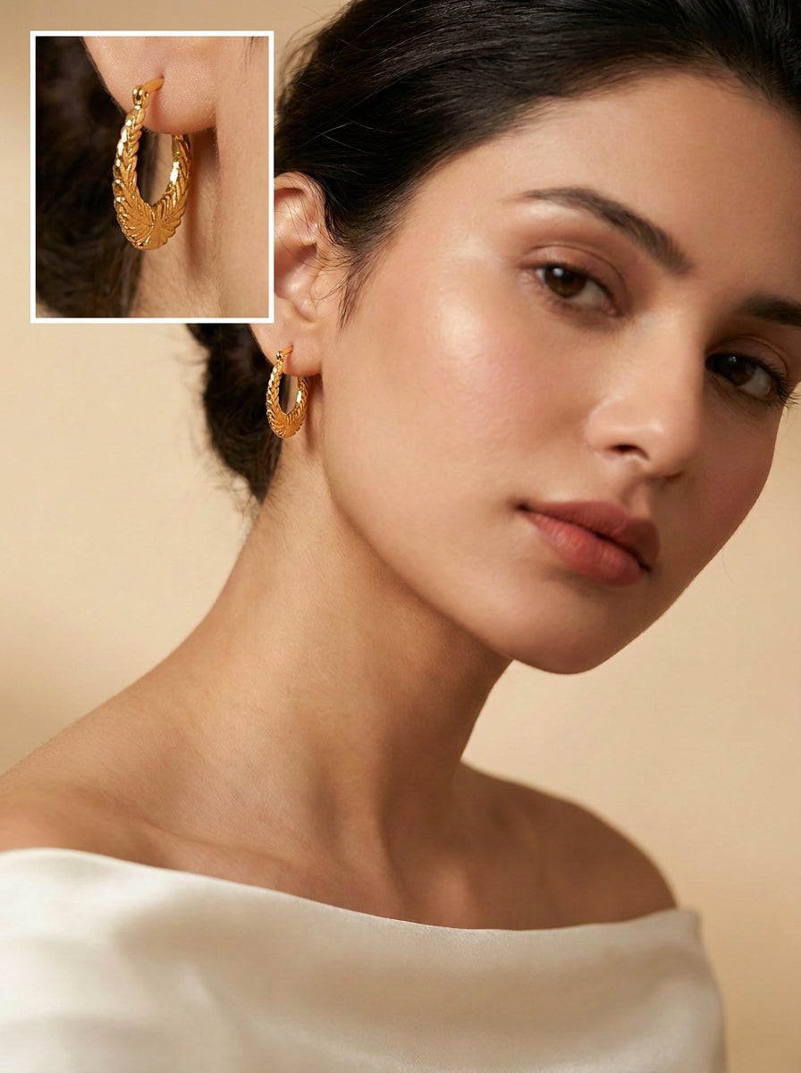 Earring 4-02 - on model