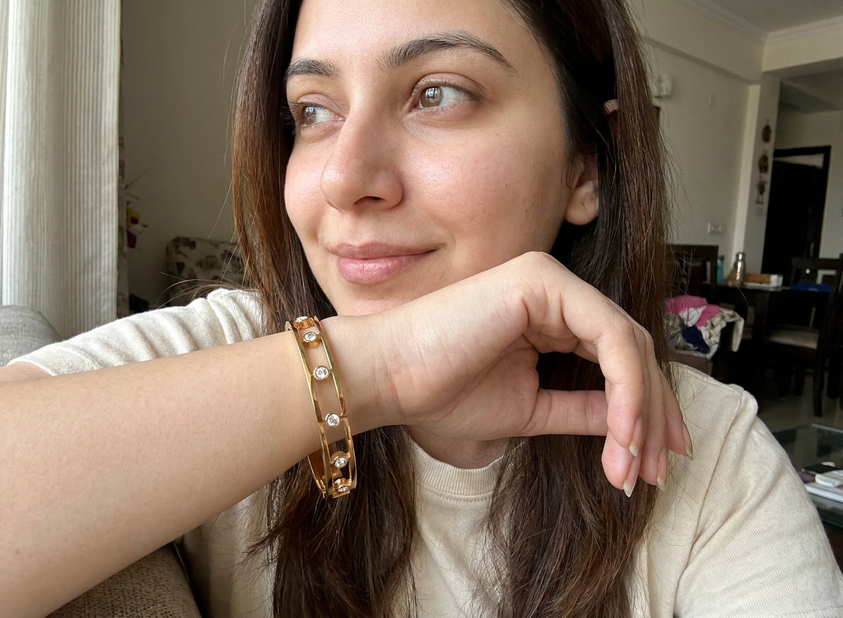 New Bangle Bracelet 02 - on model